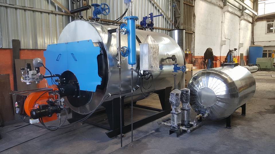 SİLİNDİRİK TİP SIVI GAZ YAKITLI BUHAR KAZANI
